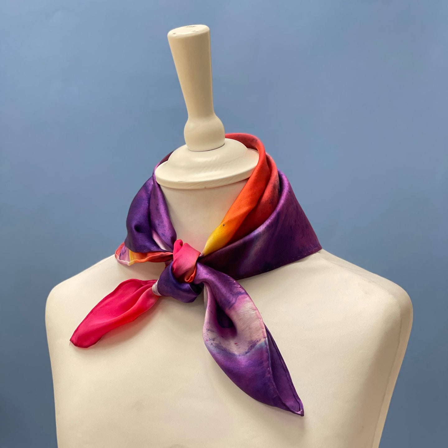 Hand dyed Silk scarf