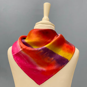 Hand dyed Silk scarf