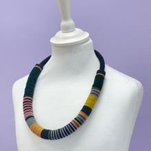 Load image into Gallery viewer, Felt disk necklace - mustard

