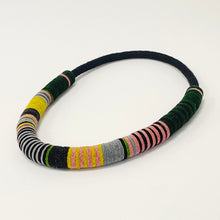 Load image into Gallery viewer, Felt disk necklace - mustard
