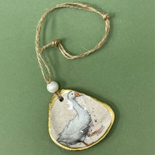 Load image into Gallery viewer, Oyster shell wall hanging - goose
