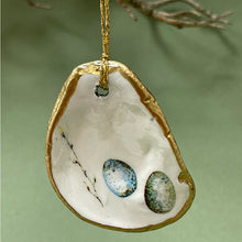 Load image into Gallery viewer, Oyster shell wall hanging - eggs
