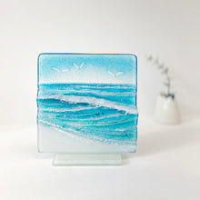 Load image into Gallery viewer, Freestanding Wave glass panel - small
