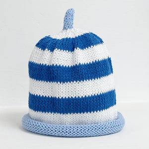 Baby Hat - blue stripe