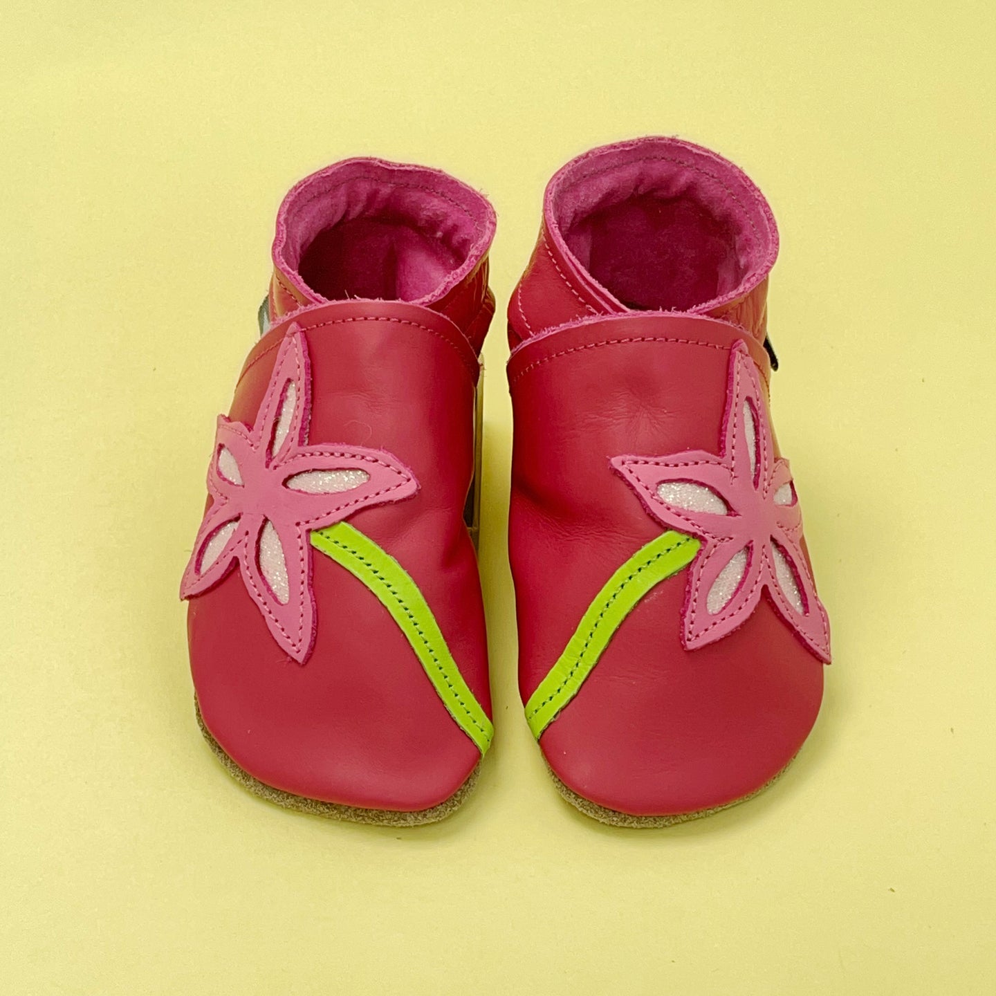 Baby Shoes - Pink flower