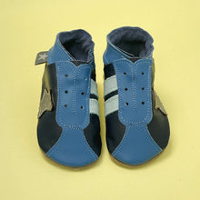 Load image into Gallery viewer, Baby Shoes -  Navy trainers
