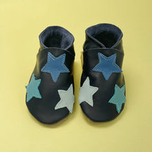 Load image into Gallery viewer, Baby Shoes - Navy star
