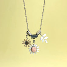 Load image into Gallery viewer, Bronze, copper and silver trio charm pendant
