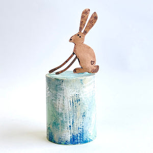 Little hare on plinth 2