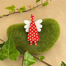 Load image into Gallery viewer, Christmas brooch - angel
