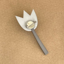 Load image into Gallery viewer, Scandi Brooch - white tulip
