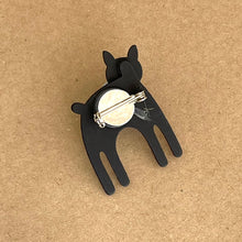 Load image into Gallery viewer, Scandi Brooch - stripey cat
