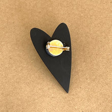 Load image into Gallery viewer, Scandi Brooch - blue heart
