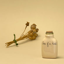 Load image into Gallery viewer, Ceramic quotation bottle and heart - one of a kind
