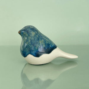 Ceramic bird - blue