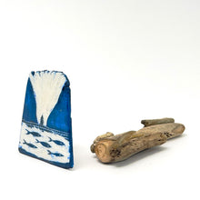 Load image into Gallery viewer, Porcelain Plaque - fjord, wall and fish
