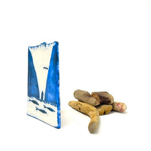 Load image into Gallery viewer, Porcelain Plaque - fjord and fish
