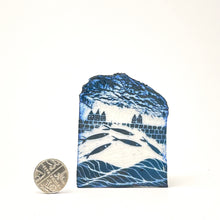 Load image into Gallery viewer, Porcelain Plaque - jumping fish
