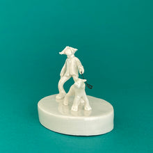 Load image into Gallery viewer, Ceramic sculpture - dog walker
