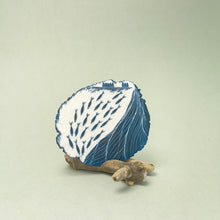 Load image into Gallery viewer, Porcelain Plaque - fish and waves
