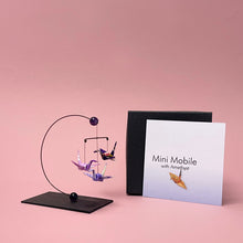 Load image into Gallery viewer, Origami boxed mini mobile - Amethyst
