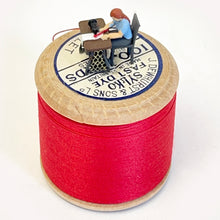 Load image into Gallery viewer, Sewing away miniature sculpture
