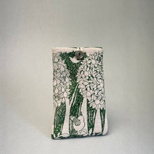 Load image into Gallery viewer, Linen glasses case - green trees

