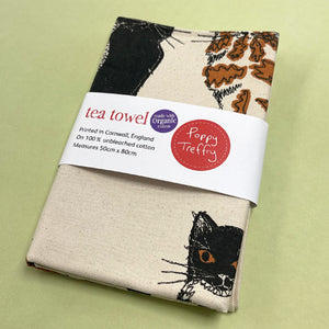 Top cats - tea towel