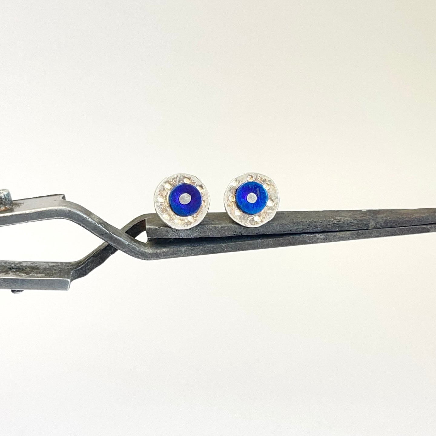 Titanium & Silver stud earrings a