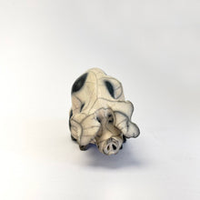 Load image into Gallery viewer, Small sitting old spot ceramic pig - Raku
