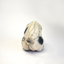 Load image into Gallery viewer, Small sitting old spot ceramic pig - Raku
