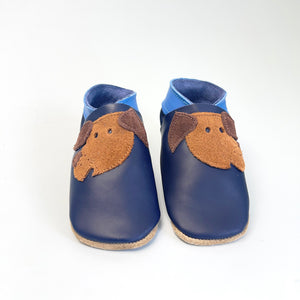 Baby Shoes -  blue dog