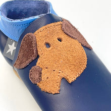 Load image into Gallery viewer, Baby Shoes -  blue dog
