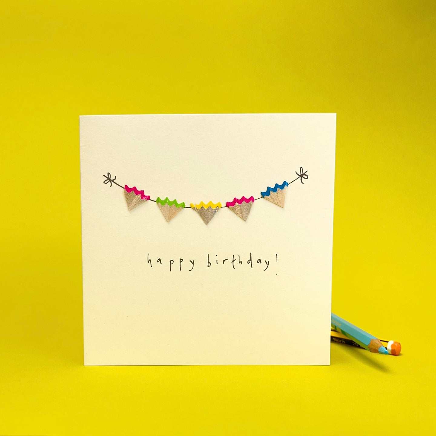 Greeting Card - bunting Happy Birthday