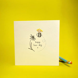 Greeting Card - Happy bee-day