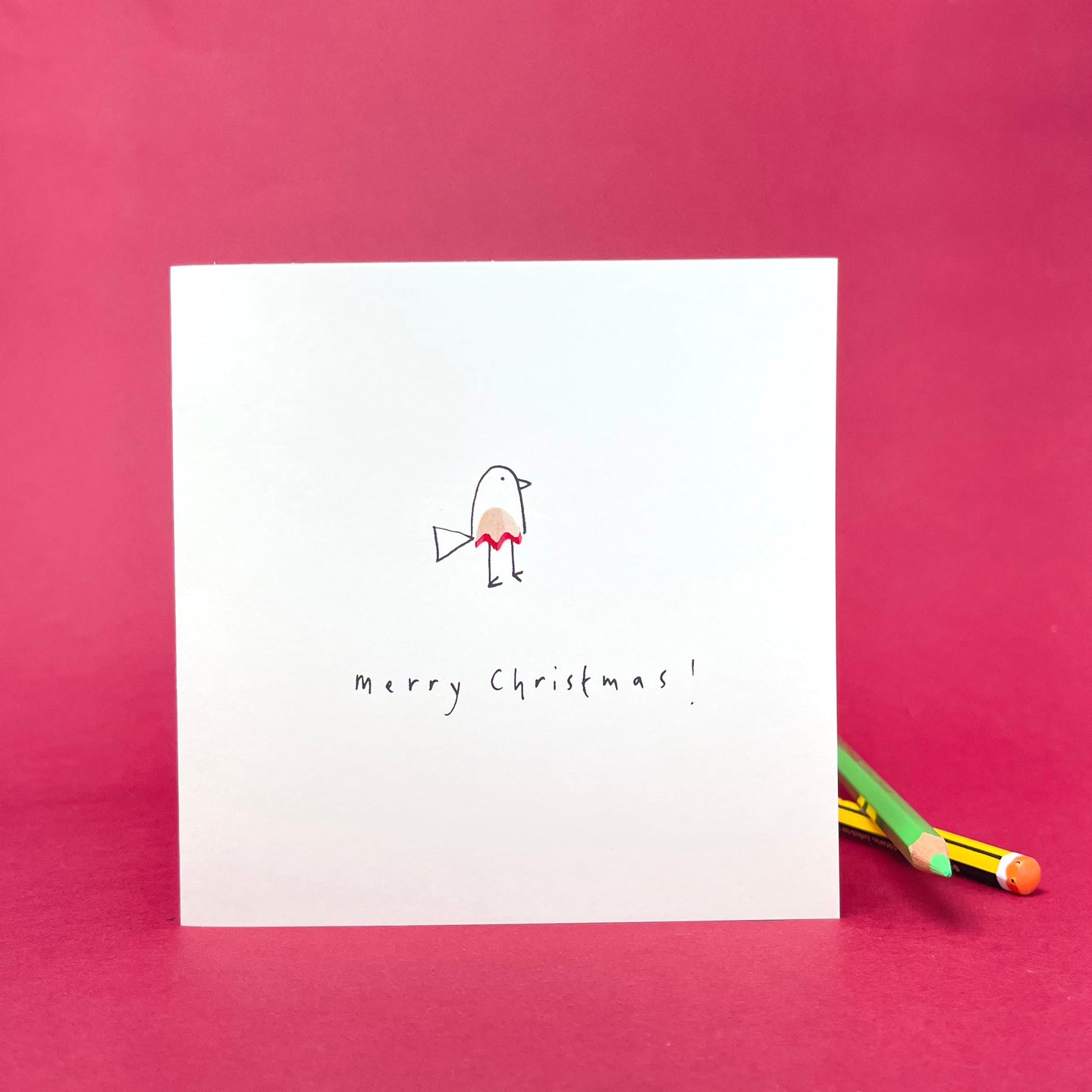 Greeting Card - Merry Christmas robin
