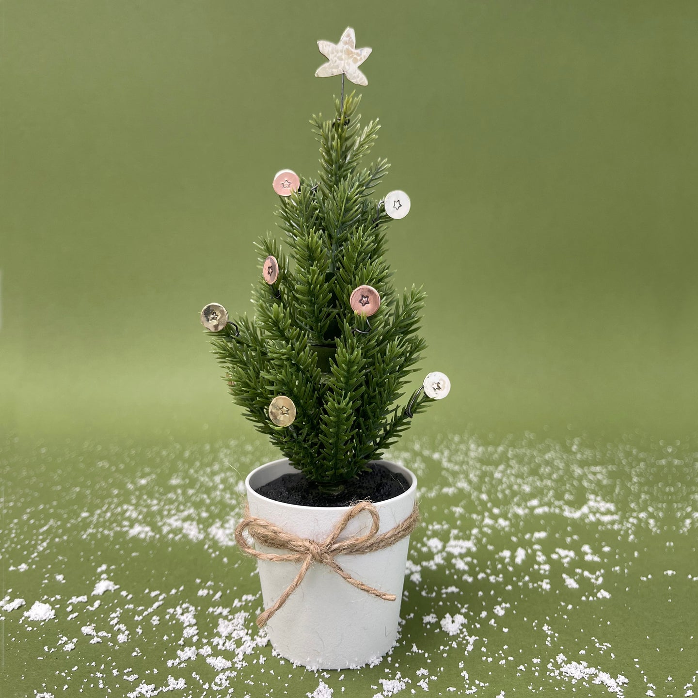 Mini Christmas tree - brass / copper
