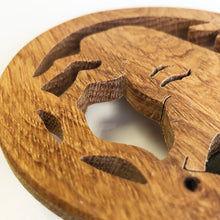 Load image into Gallery viewer, Oak fretwork coaster - sheep
