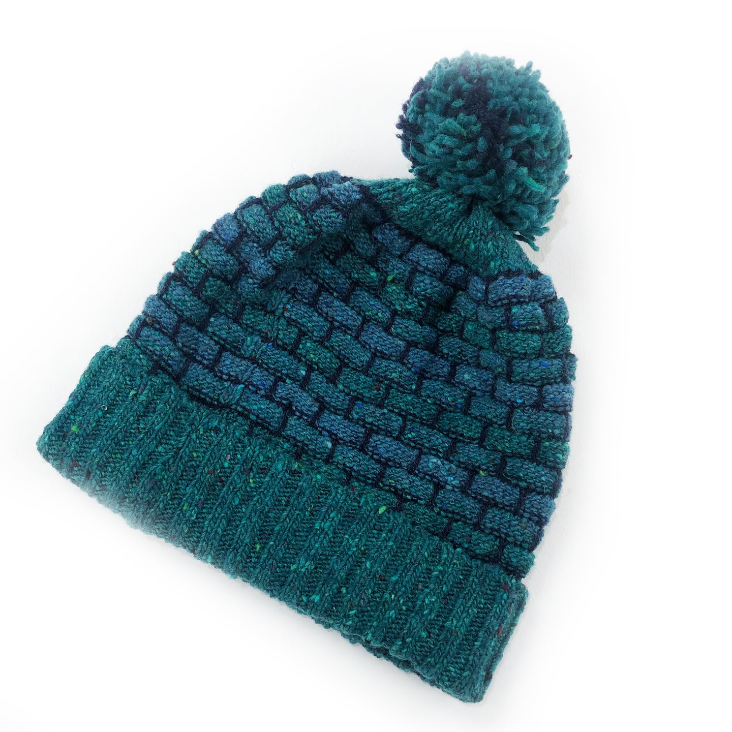 Pom Pom hat - teal