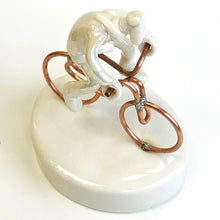 Load image into Gallery viewer, Porcelain man on a bike
