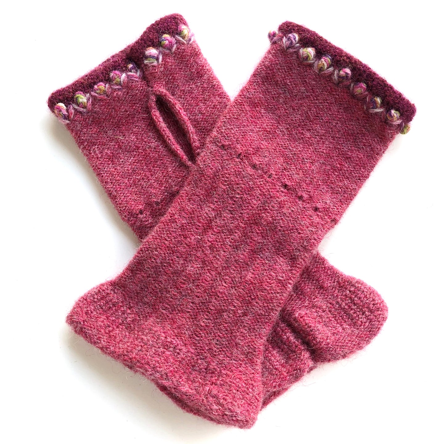 Lambswool wrist mitts 6