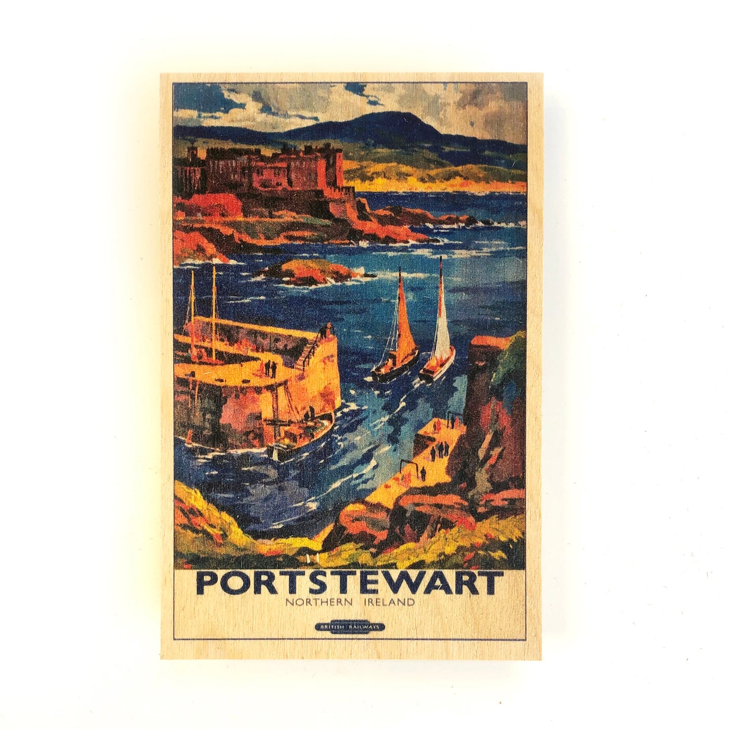 Wooden postcard - Portstewart