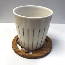 Load image into Gallery viewer, Oak fretwork coaster - shaggy dog
