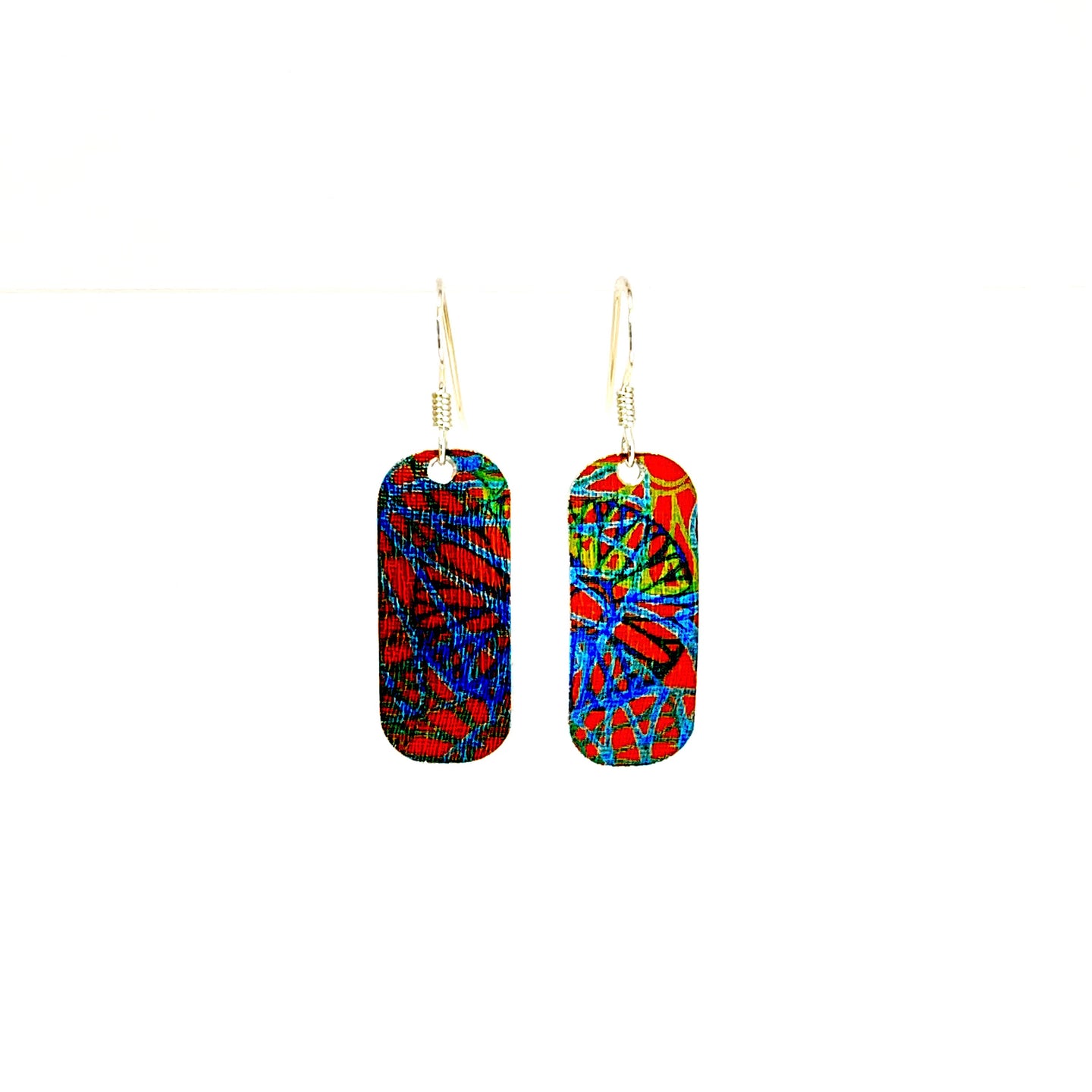 Aluminium drop earrings 16