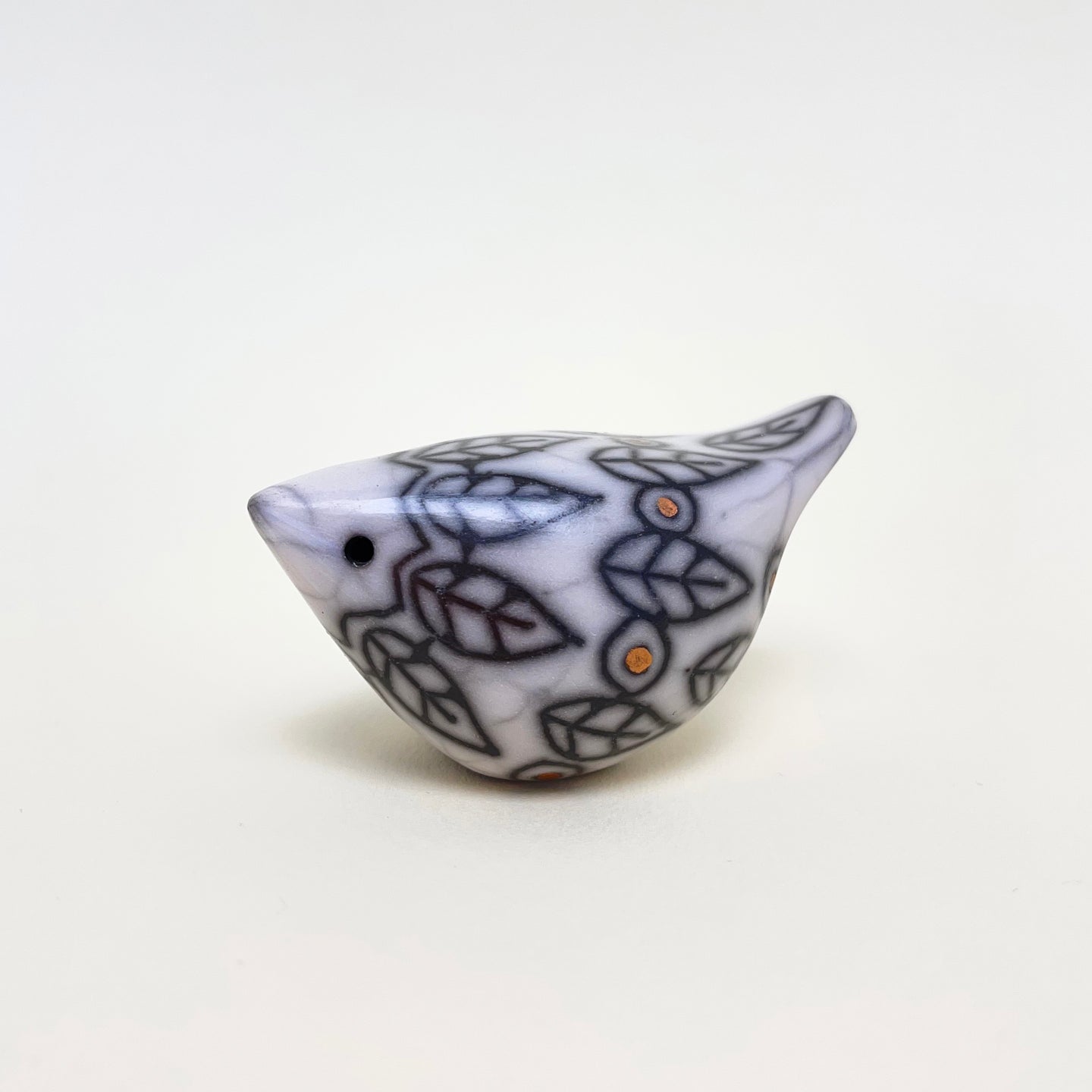 Little raku ceramic bird 4