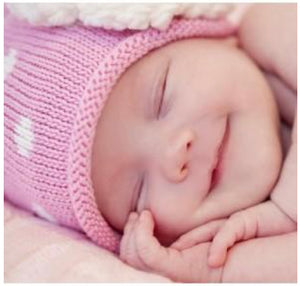Baby Hat - pink dot