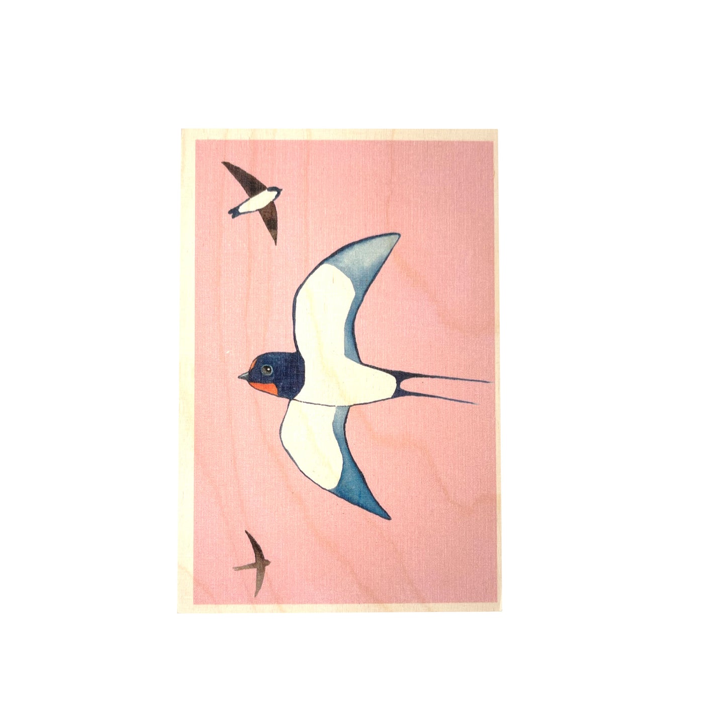 Wooden postcard - birds 1