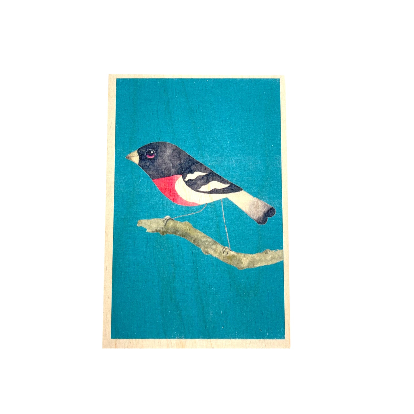 Wooden postcard - birds 3
