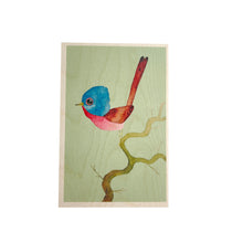 Load image into Gallery viewer, Wooden postcard - birds 6
