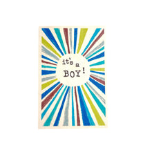 Load image into Gallery viewer, Wooden postcard - it&#39;s a boy
